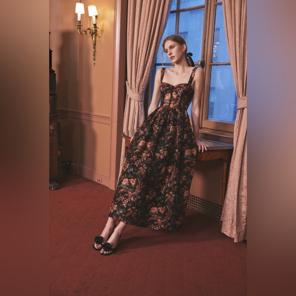 Cara Cara Dresses & Skirts - CARA CARA Pheobe Midi Dress In Pindell Black, NWOT, NEVER WORN, NO FLAWS.